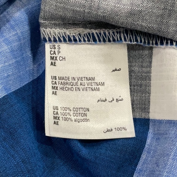 Style & co lace up shirt deep cobalt size S - Picture 7 of 11